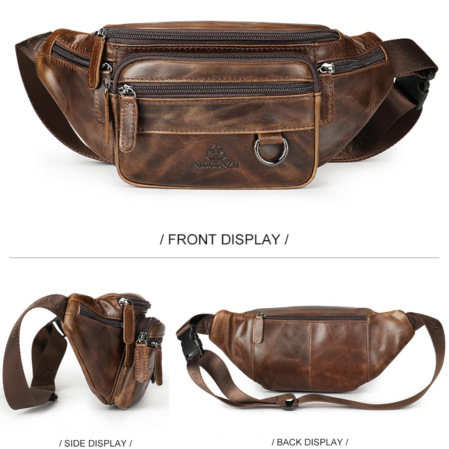 Genuine Leather Fanny Pack Well Made Durable Leather Waist Bag